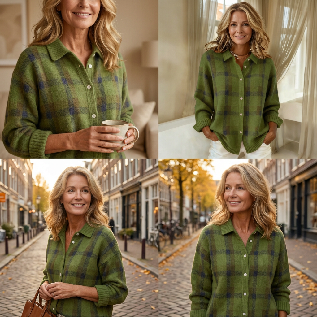 Valeria™ – Eleganter Karopullover