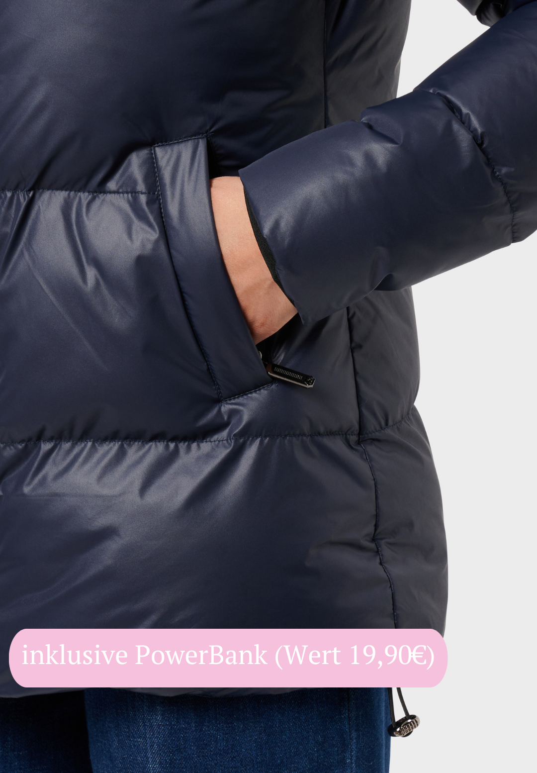 Veluna - beheizte Jacke shiny blau