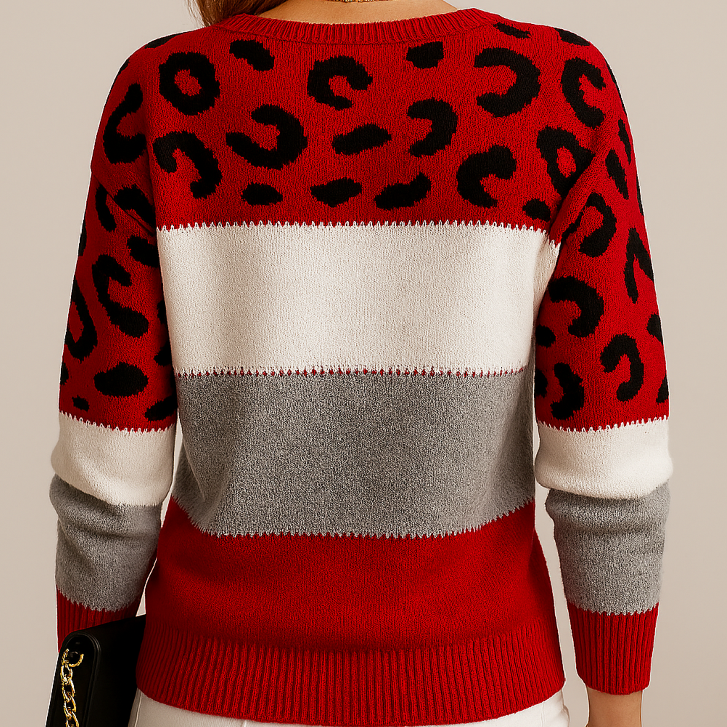 Seraphina™ Leopard-Strickpullover