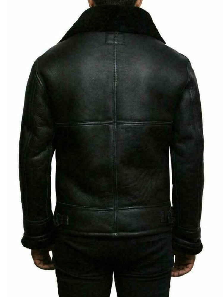 Frederik | Herren Aviator Lederjacke