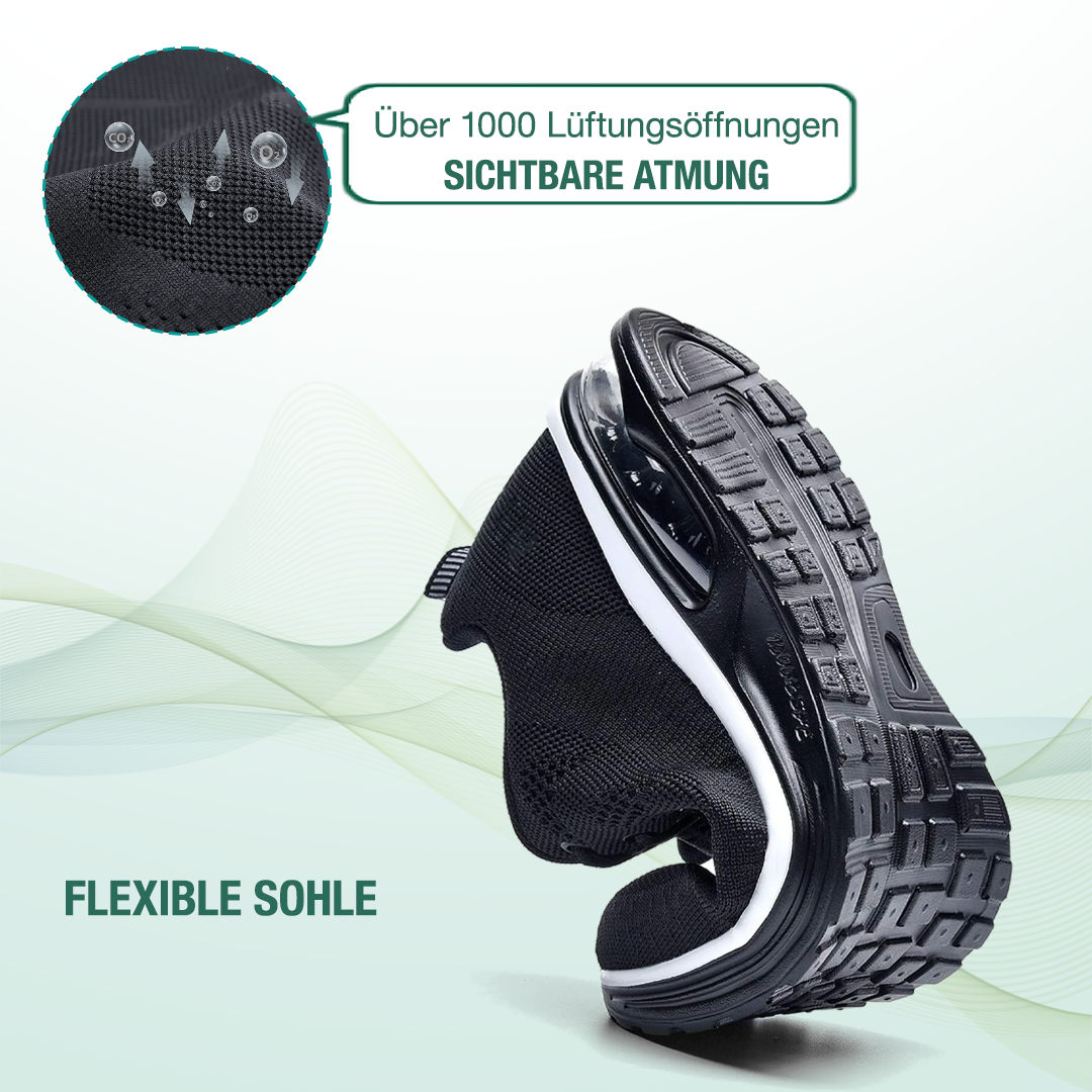 SanoWalk Orthopädische Schuhe - Alles Schwarz