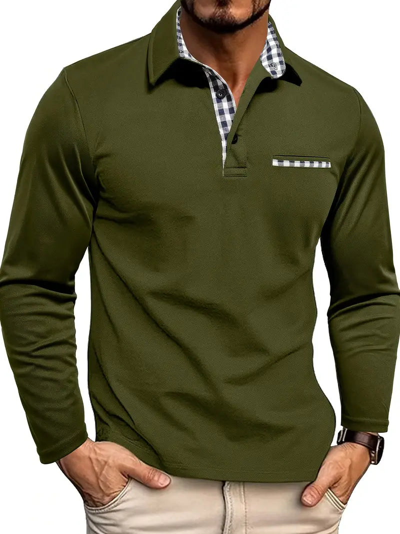GERNAN™ | Herren Langarm-Poloshirt