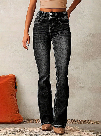 Aya | Hochtaillierte Flared Jeans