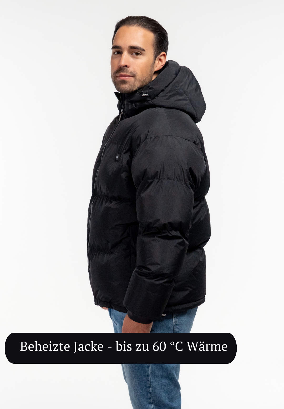 Veluna - beheizte Jacke Men schwarz