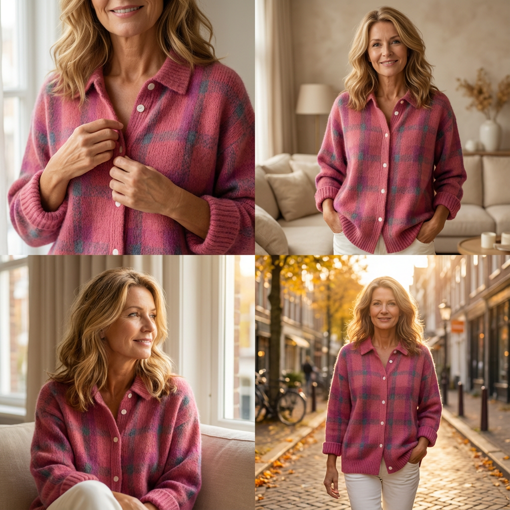Valeria™ – Eleganter Karopullover