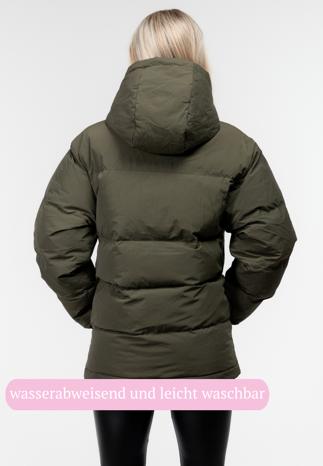 Veluna - beheizte Jacke olive grün