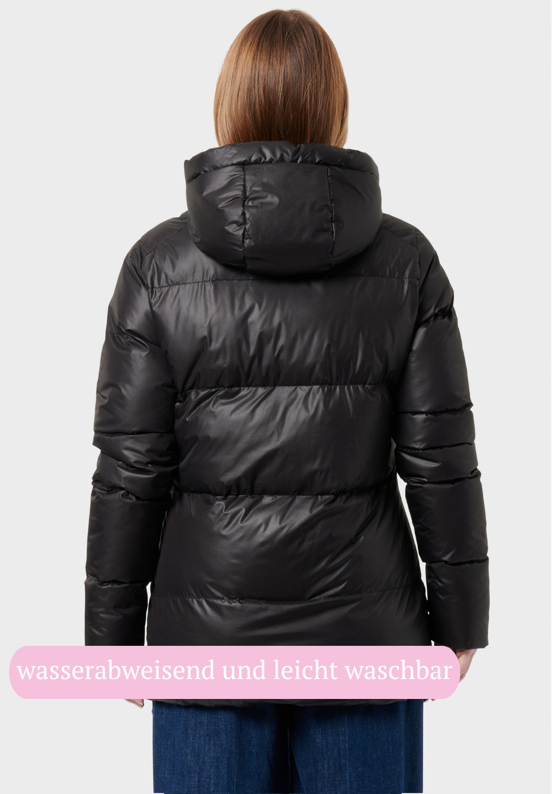 Veluna - beheizte Jacke shiny schwarz