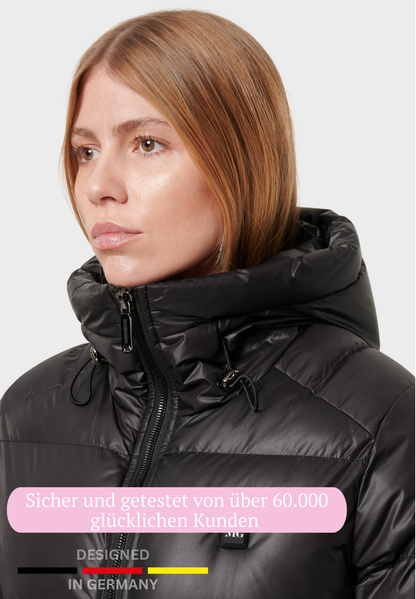 Veluna - beheizte Jacke shiny schwarz