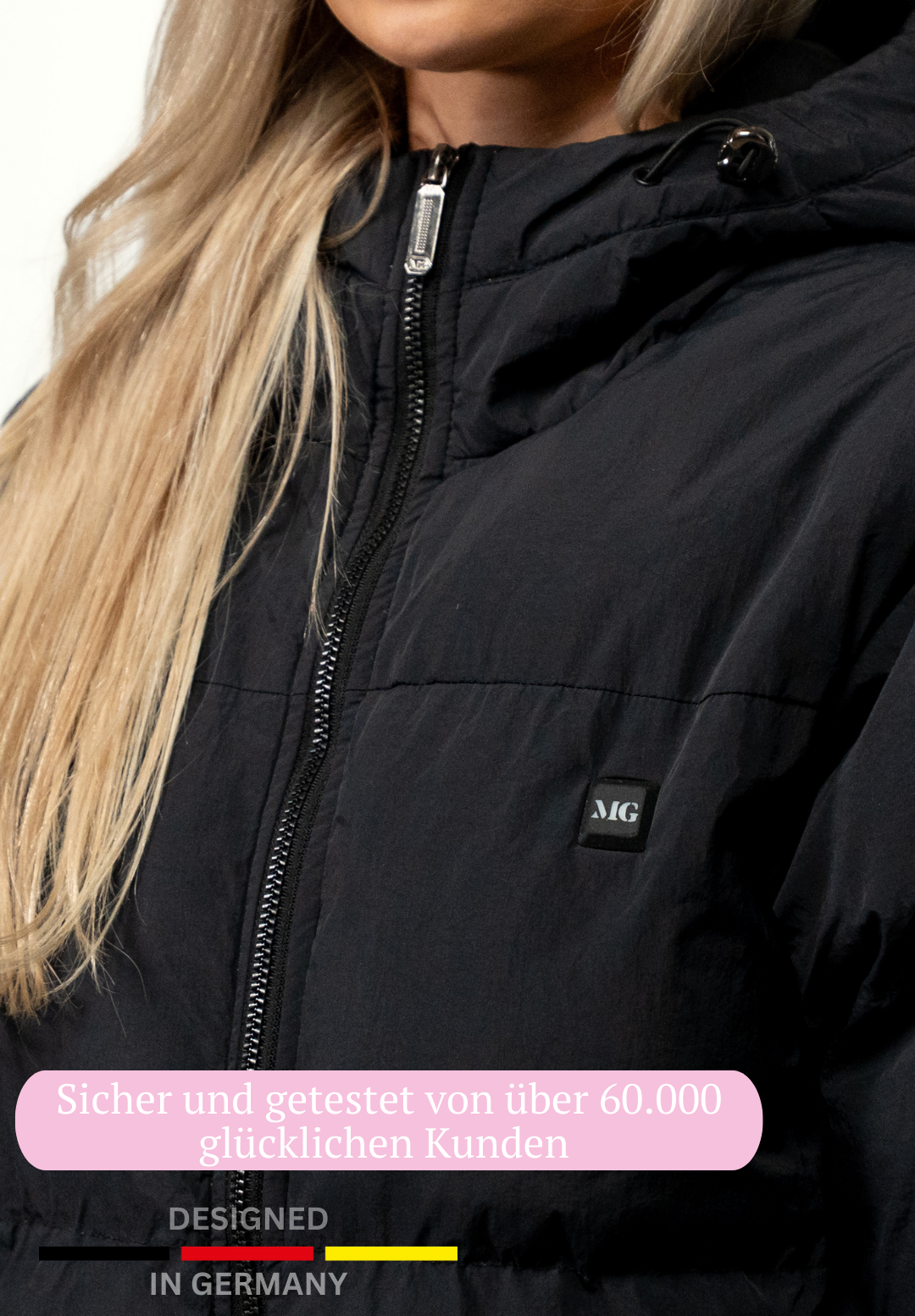 Veluna - beheizte Jacke schwarz