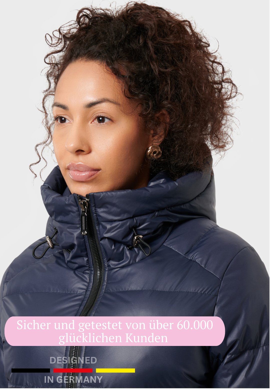 Veluna - beheizte Jacke shiny blau