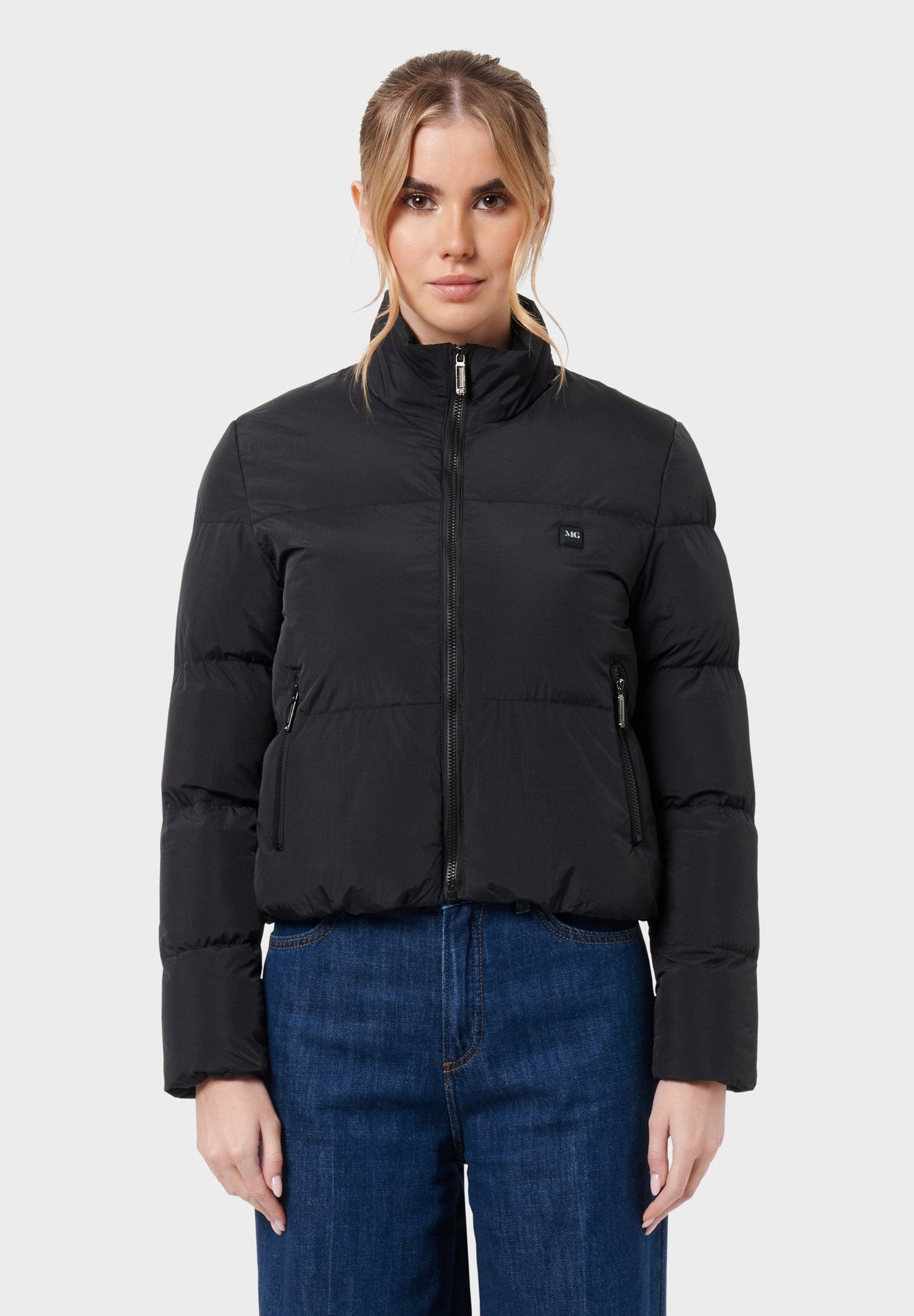 Veluna - beheizte Jacke  schwarz crop