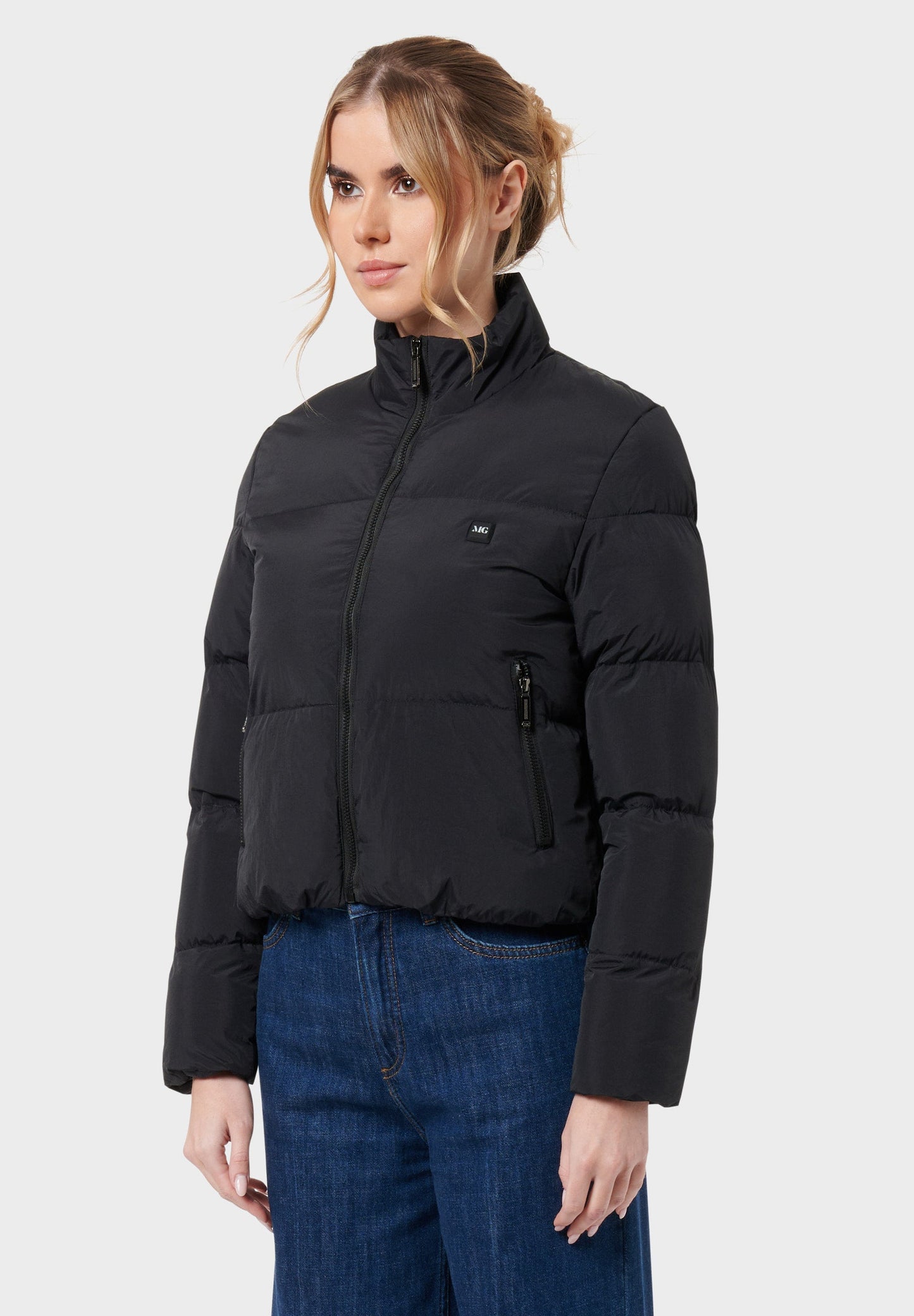 Veluna - beheizte Jacke  schwarz crop