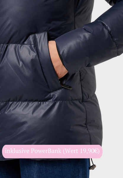 Veluna - beheizte Jacke shiny blau