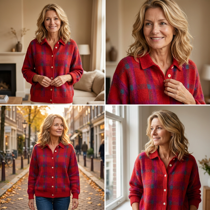 Valeria™ – Eleganter Karopullover