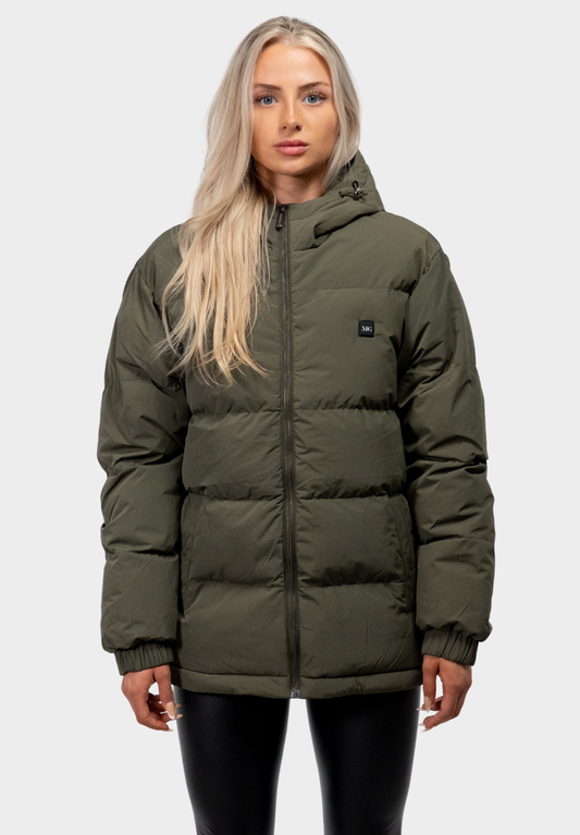 Veluna - beheizte Jacke olive grün