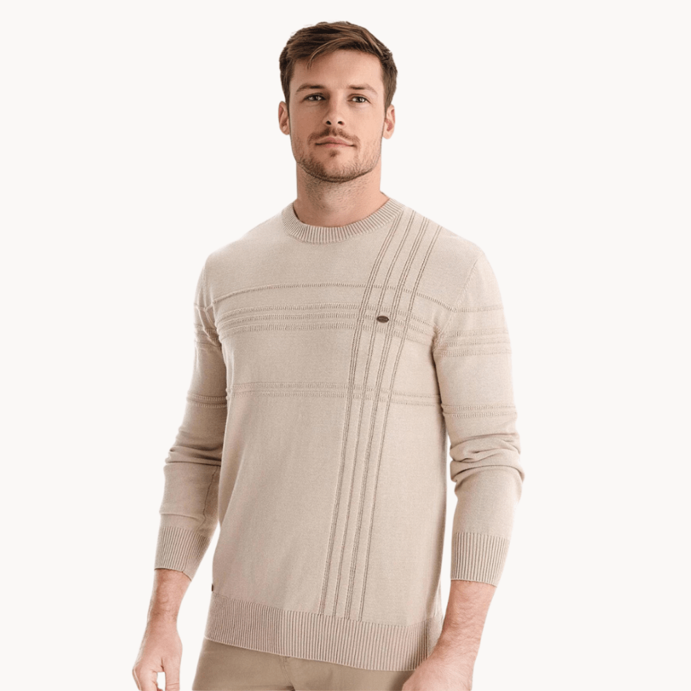 Burkhard | Stijlvolle herenpullover met ruitdesign