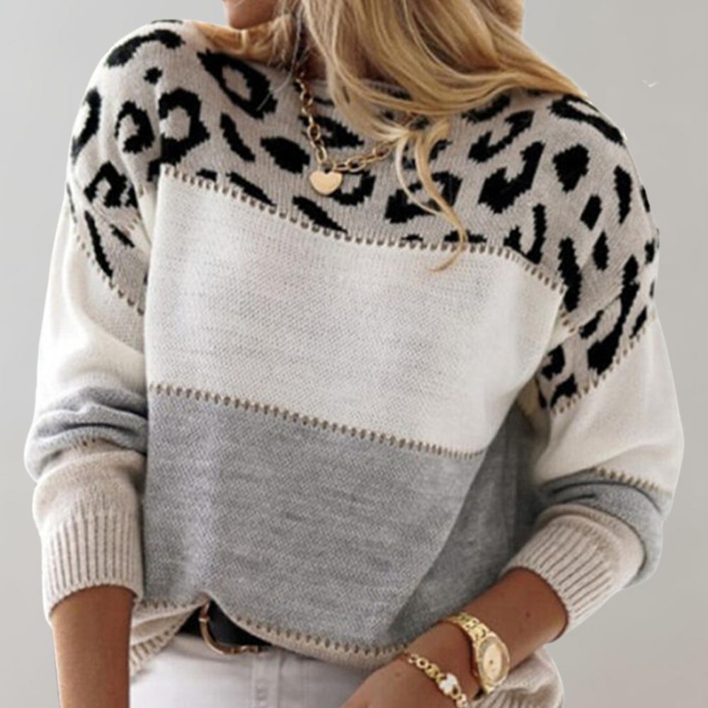 Seraphina™ Leopard-Strickpullover