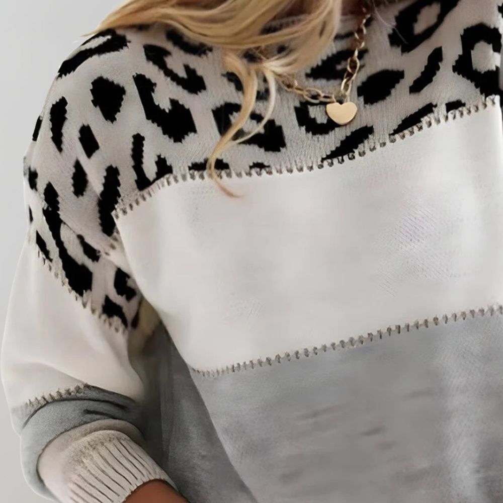 Seraphina™ Leopard-Strickpullover