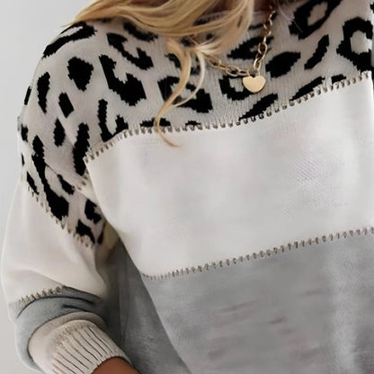 Seraphina™ Leopard-Strickpullover