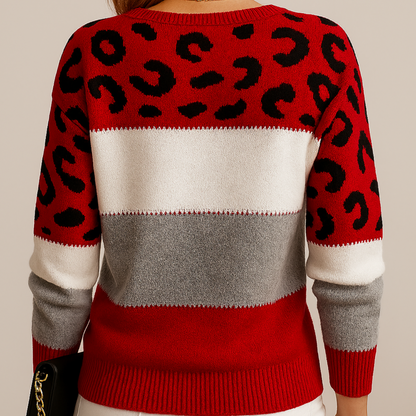Seraphina™ Leopard-Strickpullover