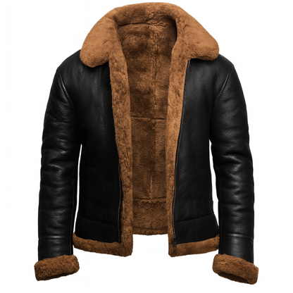 Frederik | Herren Aviator Lederjacke