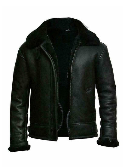 Frederik | Herren Aviator Lederjacke