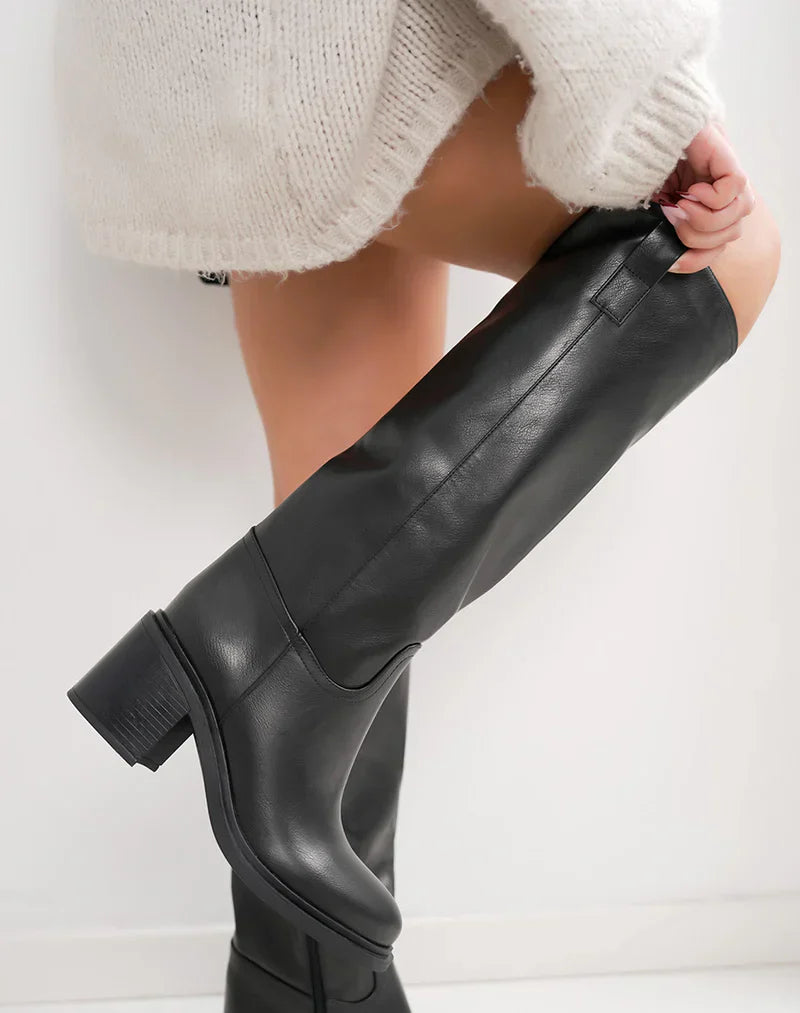 Samira High Black Boots