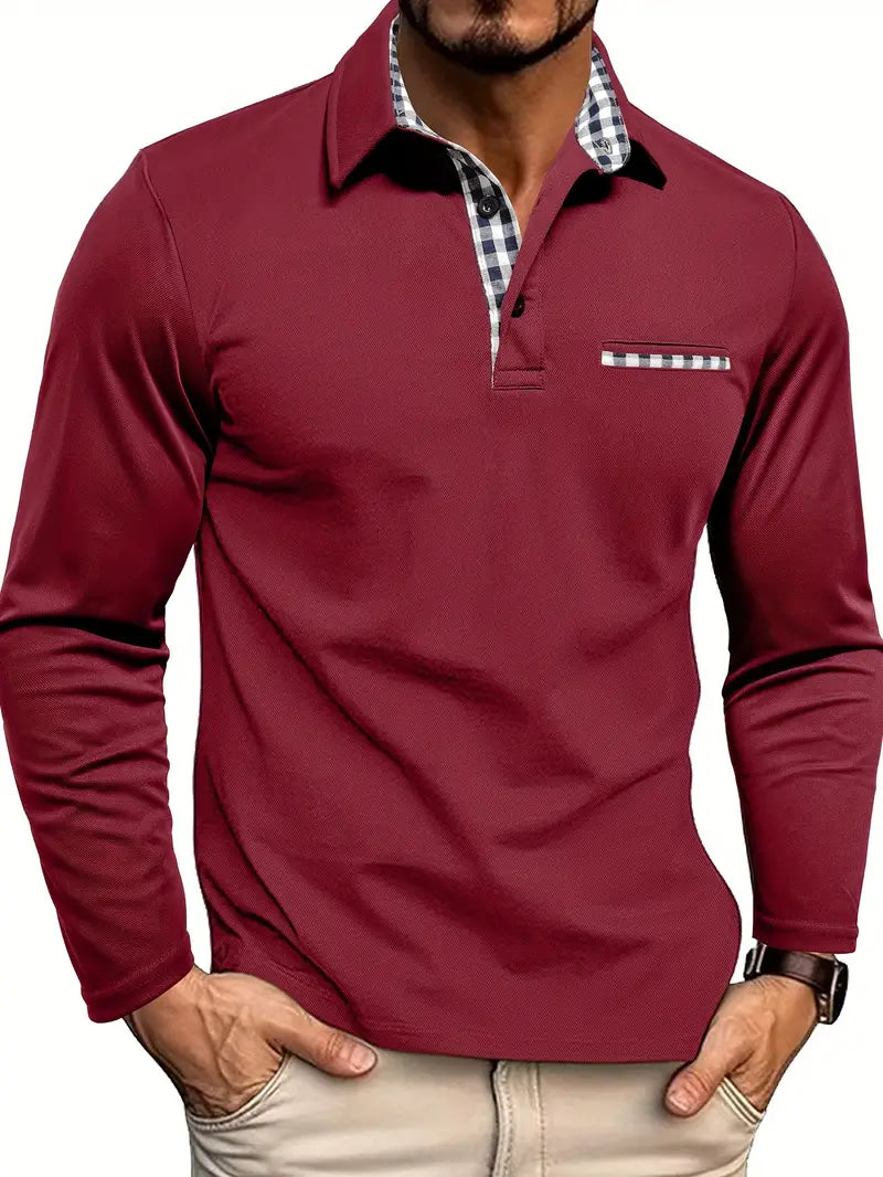 GERNAN™ | Herren Langarm-Poloshirt
