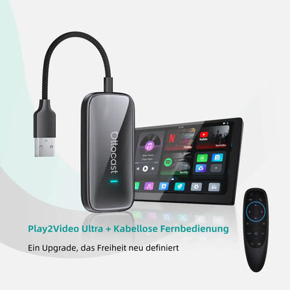 ⏳ 12-Stunden-Blitzangebot! Nicht verpassen! 💥 Play2Video Ultra Wireless CarPlay/Android Auto All-in-1 Adapter