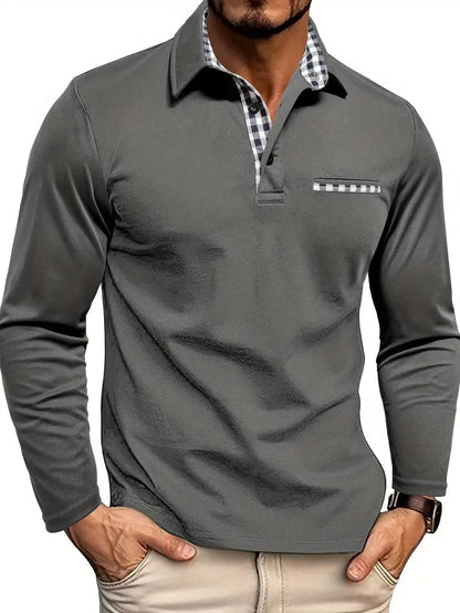 GERNAN™ | Herren Langarm-Poloshirt