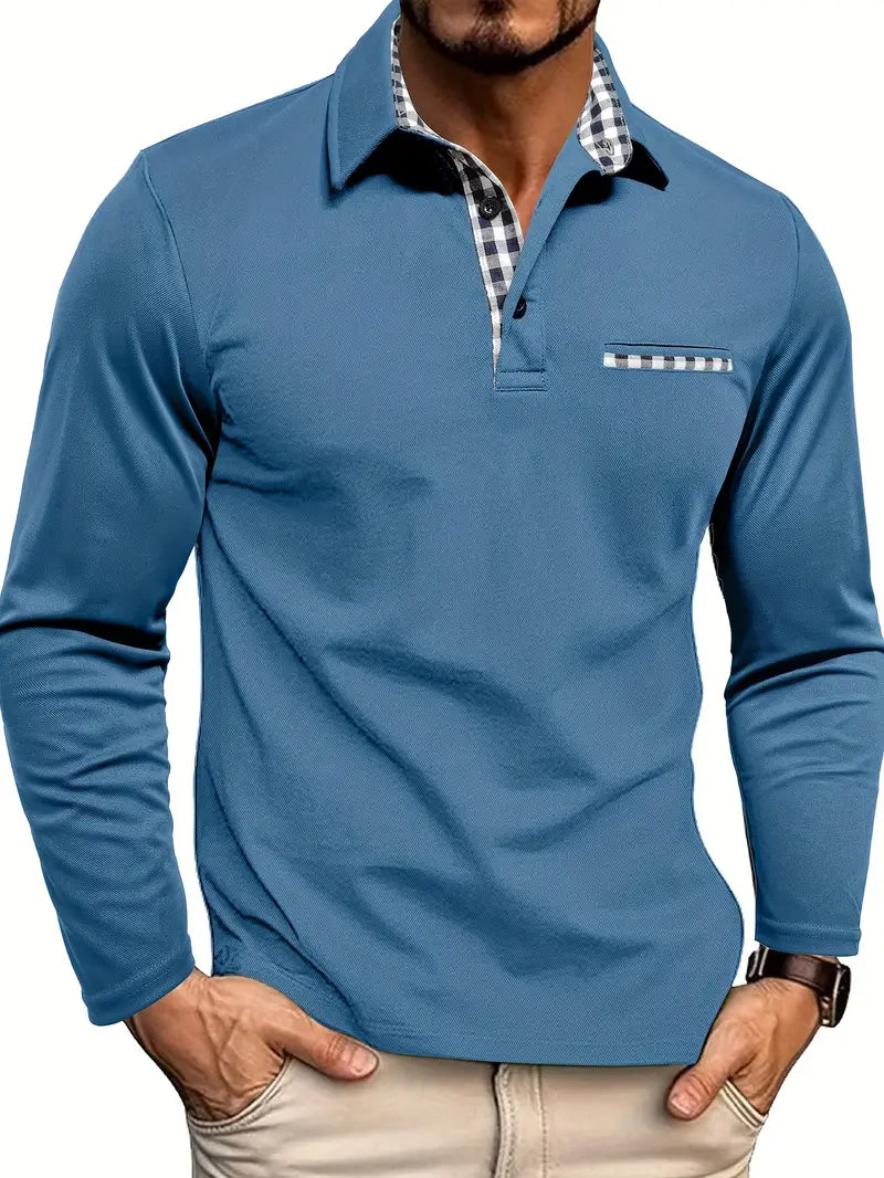 GERNAN™ | Herren Langarm-Poloshirt