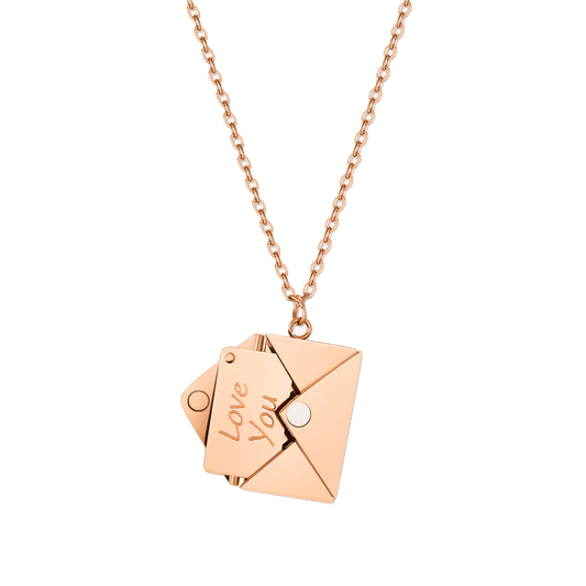 Halskette mit Liebesbotschaft