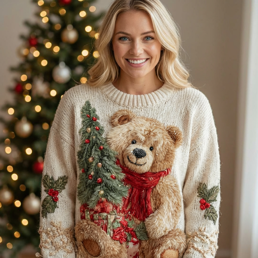 Fenna™ – Kersttrui met feestelijke details