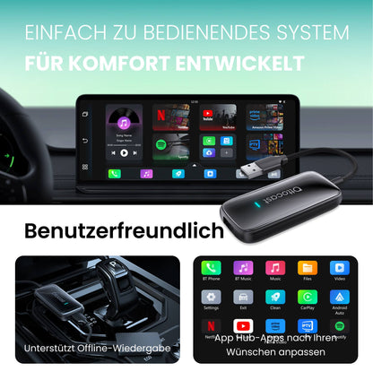 ⏳ 12-Stunden-Blitzangebot! Nicht verpassen! 💥 Play2Video Ultra Wireless CarPlay/Android Auto All-in-1 Adapter