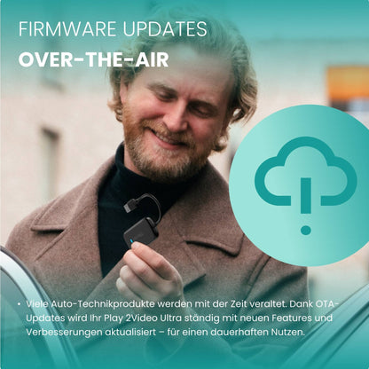 ⏳ 12-Stunden-Blitzangebot! Nicht verpassen! 💥 Play2Video Ultra Wireless CarPlay/Android Auto All-in-1 Adapter